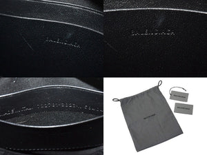 Very Good Condition BALENCIAGA Le Cagole Heart Shoulder Bag Leather Green Silver Used 4c067786