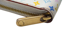 画像をギャラリービューアに読み込む, LOUIS VUITTON ルイヴィトン モノグラムマルチカラー ジッピーウォレット M60241 村上隆 ゴールド金具 ホワイト 美品 中古 4c067790