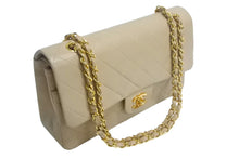 画像をギャラリービューアに読み込む, CHANEL シャネル マトラッセ26 Wチェーンショルダーバッグ 1番台 ココマーク ベージュ ゴールド金具 美品 中古 4c067823