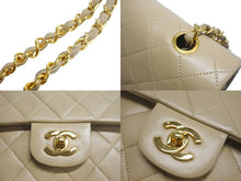 画像をギャラリービューアに読み込む, CHANEL シャネル マトラッセ26 Wチェーンショルダーバッグ 1番台 ココマーク ベージュ ゴールド金具 美品 中古 4c067823