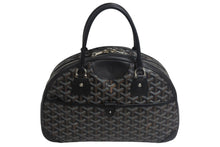 Load image into Gallery viewer, GOYARD ゴヤール ハンドバッグ サンジャンヌPM ブラック 廃盤 ゴヤールディンキャンバス レザー シルバー金具 良品 中古 4c067824