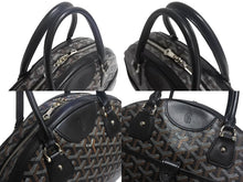 Load image into Gallery viewer, GOYARD ゴヤール ハンドバッグ サンジャンヌPM ブラック 廃盤 ゴヤールディンキャンバス レザー シルバー金具 良品 中古 4c067824