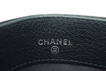 画像をギャラリービューアに読み込む, 極美品 CHANEL シャネル カードケース パスケース 名刺入れ 23番台 ココマーク ネイビー レザー 中古 4c067833