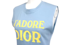 画像をギャラリービューアに読み込む, ChristianDior クリスチャンディオール J'ADORE タンクトップ 2E12155300 イタリア製 ブルー イエロー サイズ38 美品 中古 4c067838