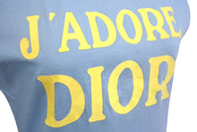 画像をギャラリービューアに読み込む, ChristianDior クリスチャンディオール J'ADORE タンクトップ 2E12155300 イタリア製 ブルー イエロー サイズ38 美品 中古 4c067838