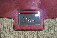 Load image into Gallery viewer, 極美品 ChristianDior クリスチャンディオール トロッター ショルダーバッグ ロゴプレート ベージュ レッド キャンバス 中古 4c067850