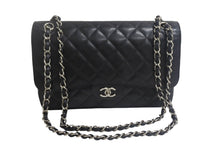 Load image into Gallery viewer, 極美品 CHANEL シャネル マトラッセ30 チェーンショルダーバッグ 18番台 キャビアスキン Wフラップ ブラック シルバー金具 中古 4c067866