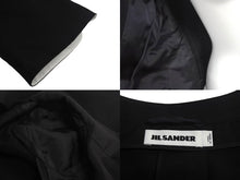 画像をギャラリービューアに読み込む, JIL SANDER ジルサンダー ジャケット ショート丈 ノーカラー 155565 WF250200B ブラック 良品 中古 4c067876