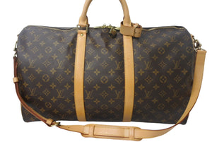 LOUIS VUITTON ルイヴィトン キーポルバンドリエール50 ボストンバッグ M41416 モノグラムキャンバス ブラウン 美品 中古 4c067955