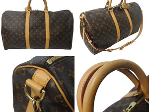 LOUIS VUITTON ルイヴィトン キーポルバンドリエール50 ボストンバッグ M41416 モノグラムキャンバス ブラウン 美品 中古 4c067955