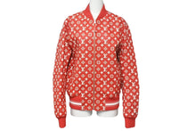 画像をギャラリービューアに読み込む, SUPREME シュプリーム LOUIS VUITTON ルイヴィトン LV Leather Baseball Jacket レザージャケット HDL90ED0S サイズ44 ゴートレザー 美品 中古 4c067958