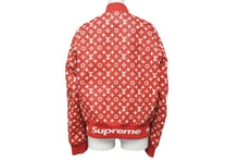 画像をギャラリービューアに読み込む, SUPREME シュプリーム LOUIS VUITTON ルイヴィトン LV Leather Baseball Jacket レザージャケット HDL90ED0S サイズ44 ゴートレザー 美品 中古 4c067958