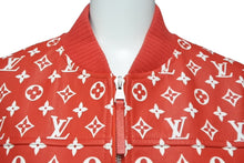 画像をギャラリービューアに読み込む, SUPREME シュプリーム LOUIS VUITTON ルイヴィトン LV Leather Baseball Jacket レザージャケット HDL90ED0S サイズ44 ゴートレザー 美品 中古 4c067958