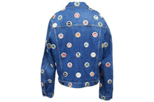 Load image into Gallery viewer, 新品未使用 BURBERRY バーバリー Bottle Cap Detail Denim Jacket ボトル キャップ ディテール デニム ジャケット 4559059 サイズ50 中古 4c067960