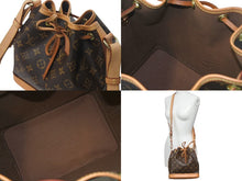 Load image into Gallery viewer, Louis Vuitton ルイヴィトン ショルダーバッグ プチノエ モノグラム M40818 ブラウン ゴールド金具 美品 中古 4c067965