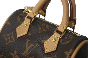 美品 Louis Vuitton ルイヴィトン バッグチャーム マイクロ スピーディ モノグラム ブラウン ゴールド金具 M00544 中古 4c067966