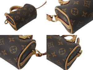 美品 Louis Vuitton ルイヴィトン バッグチャーム マイクロ スピーディ モノグラム ブラウン ゴールド金具 M00544 中古 4c067966