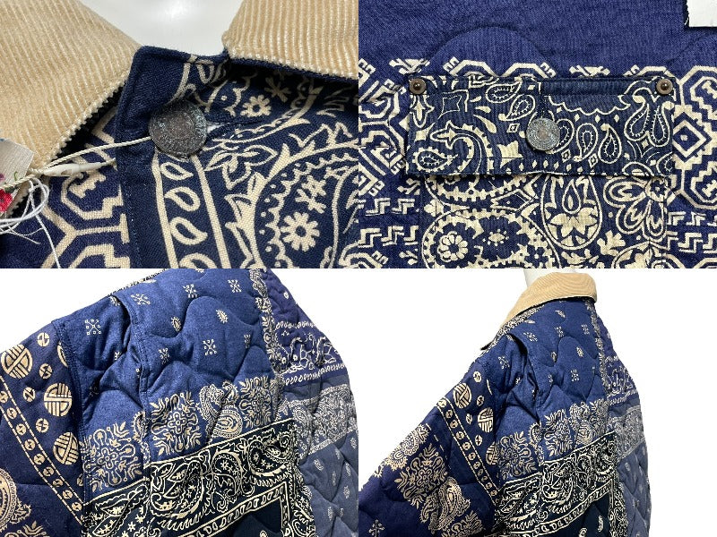 新品未使用 READY MADE レディメイド Quilting Bandana Burn Coat ジャケット サイズ1 ペイズリー柄 キルティング  RE-CO-NV-00-00-111 中古 4c067968 – Casanova Vintage