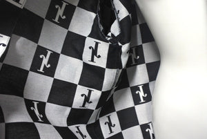 Very Good Condition JIRO Short Sleeve Jacket Size L Plaid Top Cotton Polyester Made in Japan Black White Used 4c067977