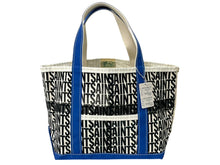 画像をギャラリービューアに読み込む, 新品未使用 SAINT MICHAEL セントマイケル トートバック サイズM ブルー SM-YS1-0000-085 コットンキャンバス 中古 4c067992