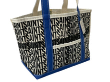 画像をギャラリービューアに読み込む, 新品未使用 SAINT MICHAEL セントマイケル トートバック サイズM ブルー SM-YS1-0000-085 コットンキャンバス 中古 4c067992