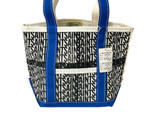 画像をギャラリービューアに読み込む, 新品未使用 SAINT MICHAEL セントマイケル トートバック サイズS ブルー SM-YS1-0000-084 コットンキャンバス 中古 4c067994