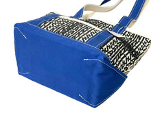 画像をギャラリービューアに読み込む, 新品未使用 SAINT MICHAEL セントマイケル トートバック サイズS ブルー SM-YS1-0000-084 コットンキャンバス 中古 4c067994