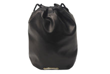 画像をギャラリービューアに読み込む, 未使用 新型 クロムハーツ BSフレア ドローストリングス バッグ 巾着 シルバー 黒 中古 4c068004