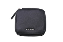 画像をギャラリービューアに読み込む, PRADA プラダ コンタクトケース SAFFIANO サフィアーノ ブラック 2ARA18 コンタクトレンズ 小物入れ ボトル欠品 中古 4c068036