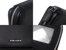 画像をギャラリービューアに読み込む, PRADA プラダ コンタクトケース SAFFIANO サフィアーノ ブラック 2ARA18 コンタクトレンズ 小物入れ ボトル欠品 中古 4c068036