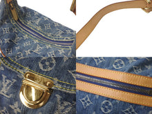 Load image into Gallery viewer, LOUIS VUITTON ルイヴィトン バギーGM ショルダーバッグ M95048 モノグラムデニム ブルー ベージュ 美品 中古 4c068041