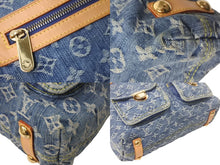 Load image into Gallery viewer, LOUIS VUITTON ルイヴィトン バギーGM ショルダーバッグ M95048 モノグラムデニム ブルー ベージュ 美品 中古 4c068041