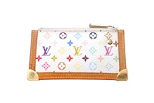 Load image into Gallery viewer, LOUIS VUITTON ルイヴィトン コインケース ポシェット クレ マルチカラー ホワイト M92655 ゴールド金具 美品 中古 4c068042