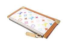 Load image into Gallery viewer, LOUIS VUITTON ルイヴィトン コインケース ポシェット クレ マルチカラー ホワイト M92655 ゴールド金具 美品 中古 4c068042