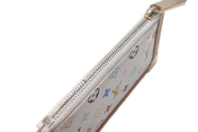 Load image into Gallery viewer, LOUIS VUITTON ルイヴィトン コインケース ポシェット クレ マルチカラー ホワイト M92655 ゴールド金具 美品 中古 4c068042