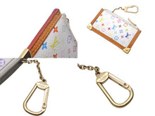 Load image into Gallery viewer, LOUIS VUITTON ルイヴィトン コインケース ポシェット クレ マルチカラー ホワイト M92655 ゴールド金具 美品 中古 4c068042