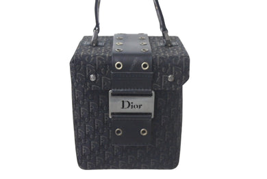 Christian Dior クリスチャンディオール バニティ ハンドバッグ ストリートシック トロッター ジャガード レザー 美品 中古 4c068057