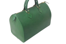 画像をギャラリービューアに読み込む, LOUIS VUITTON ルイヴィトンM43004 スピーディ30 ハンドバッグ カバン エピ グリーン レザー 美品 中古 4c068062
