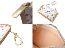 画像をギャラリービューアに読み込む, 新品同様 LOUIS VUITTON ルイ ヴィトン 村上隆 ポシェットクレ コインケース M92655 モノグラム ホワイト マルチカラー 中古 4c068073