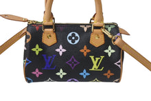 画像をギャラリービューアに読み込む, LOUIS VUITTON ルイヴィトン ミニスピーディ２WAY ショルダーバッグ M92644 モノグラムマルチカラー ブラック ハンドバッグ 村上隆 美品 中古 4c068087