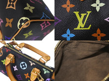 画像をギャラリービューアに読み込む, LOUIS VUITTON ルイヴィトン ミニスピーディ２WAY ショルダーバッグ M92644 モノグラムマルチカラー ブラック ハンドバッグ 村上隆 美品 中古 4c068087