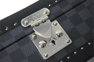 新品未使用 LOUIS VUITTON ルイヴィトン トランク コフレ 8 モントル 時計ケース N48226 ダミエグラッフィット ブラック 中古 4c068090