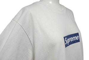 Supreme シュプリーム New York Yankees × 47 Brand ボックスロゴ Ｔシャツ サイズM ニューヨークヤンキース ホワイト ネイビー 良品 中古 4c068109