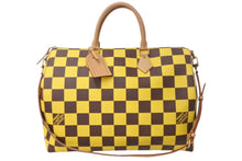 Load image into Gallery viewer, 新品同様 LouisVuitton ルイヴィトン スピーディ バンドリエール50 ボストンバッグ N40578 イエロー ダミエポップキャンバス 中古 4c068143