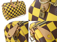 Load image into Gallery viewer, 新品同様 LouisVuitton ルイヴィトン スピーディ バンドリエール50 ボストンバッグ N40578 イエロー ダミエポップキャンバス 中古 4c068143