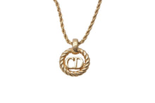 Load image into Gallery viewer, ChristianDior クリスチャンディオール ネックレス アクセサリー CDロゴ GP 5.7g ゴールド 美品 中古 4c068518