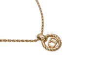 Load image into Gallery viewer, ChristianDior クリスチャンディオール ネックレス アクセサリー CDロゴ GP 5.7g ゴールド 美品 中古 4c068518