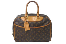 Load image into Gallery viewer, Louis Vuitton ルイヴィトン モノグラム ドーヴィル ハンドバッグ 廃番品 M47270 ブラウン ロゴ 鞄 良品 中古 4c068154