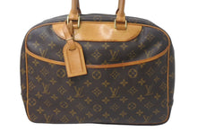 Load image into Gallery viewer, Louis Vuitton ルイヴィトン モノグラム ドーヴィル ハンドバッグ 廃番品 M47270 ブラウン ロゴ 鞄 良品 中古 4c068154