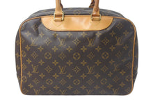 Load image into Gallery viewer, Louis Vuitton ルイヴィトン モノグラム ドーヴィル ハンドバッグ 廃番品 M47270 ブラウン ロゴ 鞄 良品 中古 4c068154